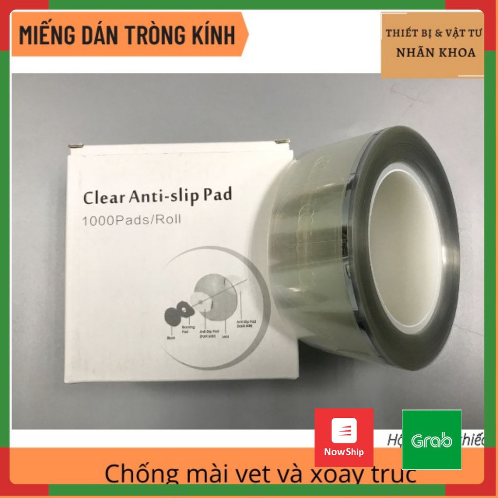 Miếng Dán Tròng Kính chống xoay trục | Loại Trong Suốt | Hộp 1000 Chiếc [Siêu rẻ]