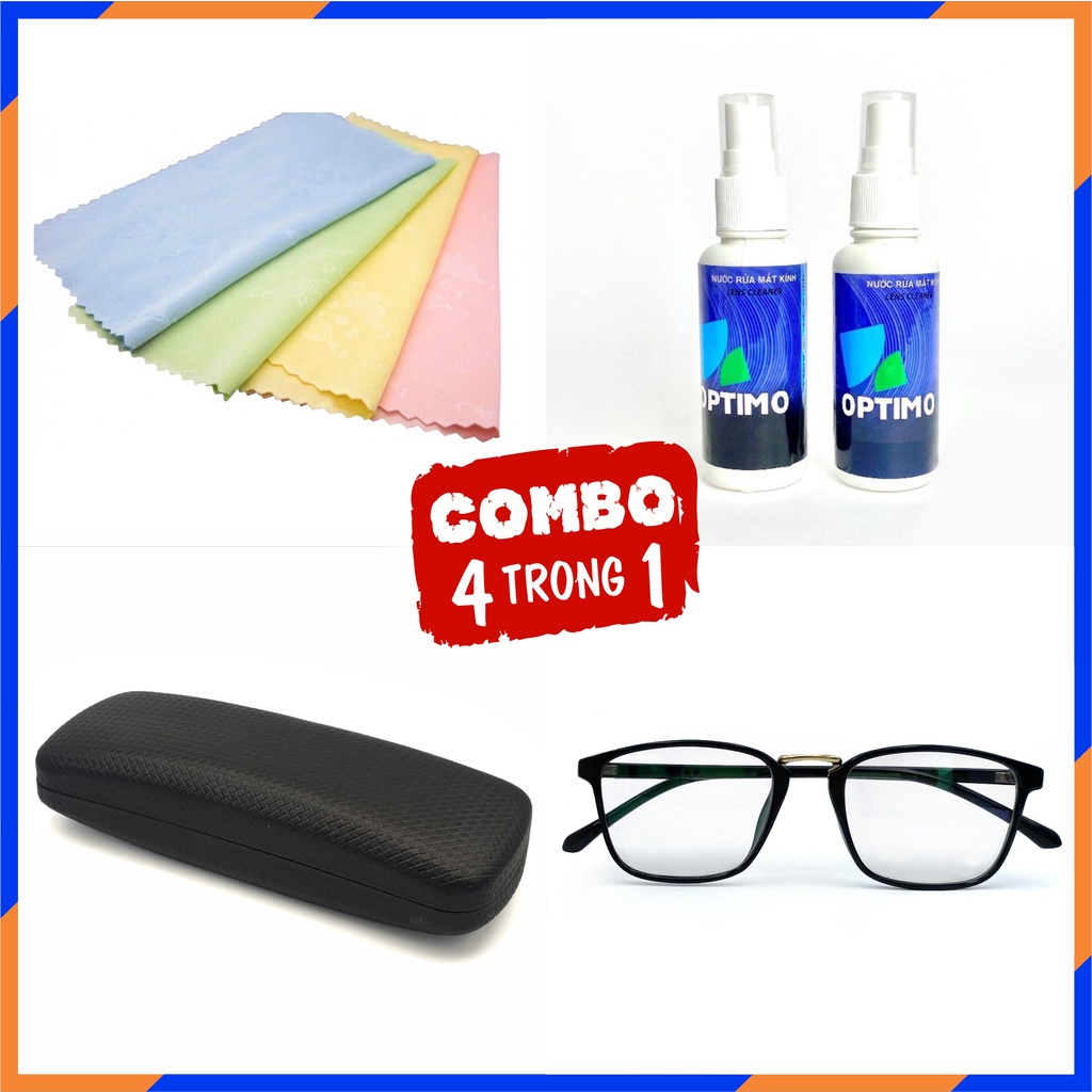 Gọng Kính thời trang Nam Nữ gọng dẻo Hàn Quốc [Kính 0 độ màu đen 001] | BigBuy360 - bigbuy360.vn