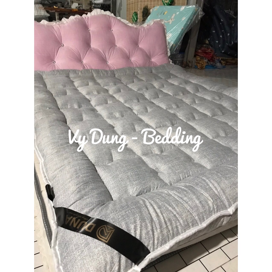 Tấm ĐỆm Topper Nệm Dày 6-8cm DUNa-Home Chất vải cotton poly Xuất Nhật Tối ưu diện tích gọn nhẹ cho không gian hẹp