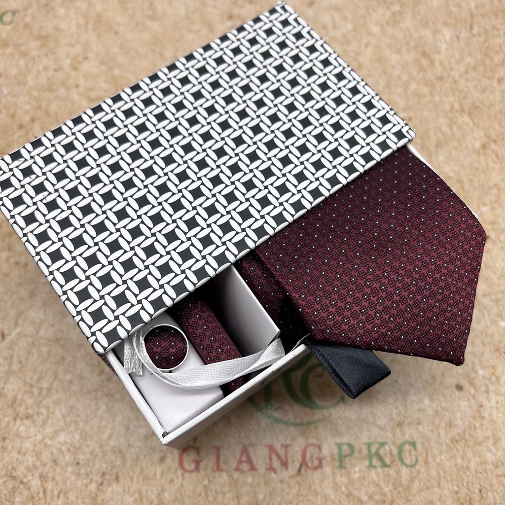 Cavat hộp bản 8cm ca0 cấp mẫu quà tặng cho nam