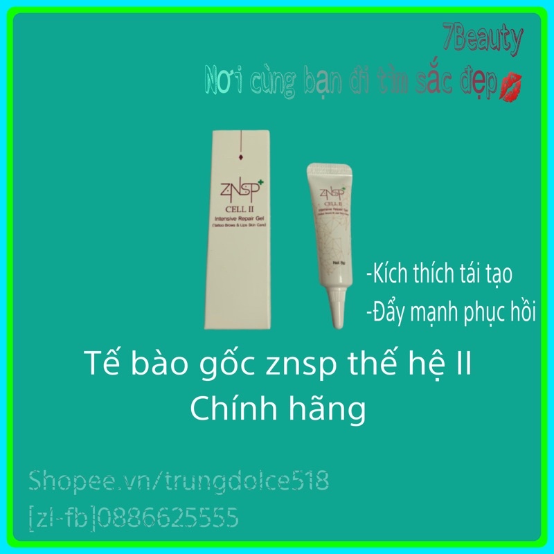 [Hộp 10 tuýp]Tế Bào Gốc (ZNSP INTENSIVE) Chuyên Dùng Sau Xăm Và Spa(Giúp kích thích tái tạo, đẩy mạnh phục hồi da)