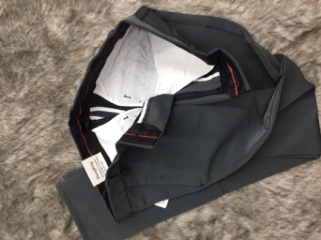 Quần Tây Âu Màu Xám Khói Ống Côn Vải Giản | BigBuy360 - bigbuy360.vn