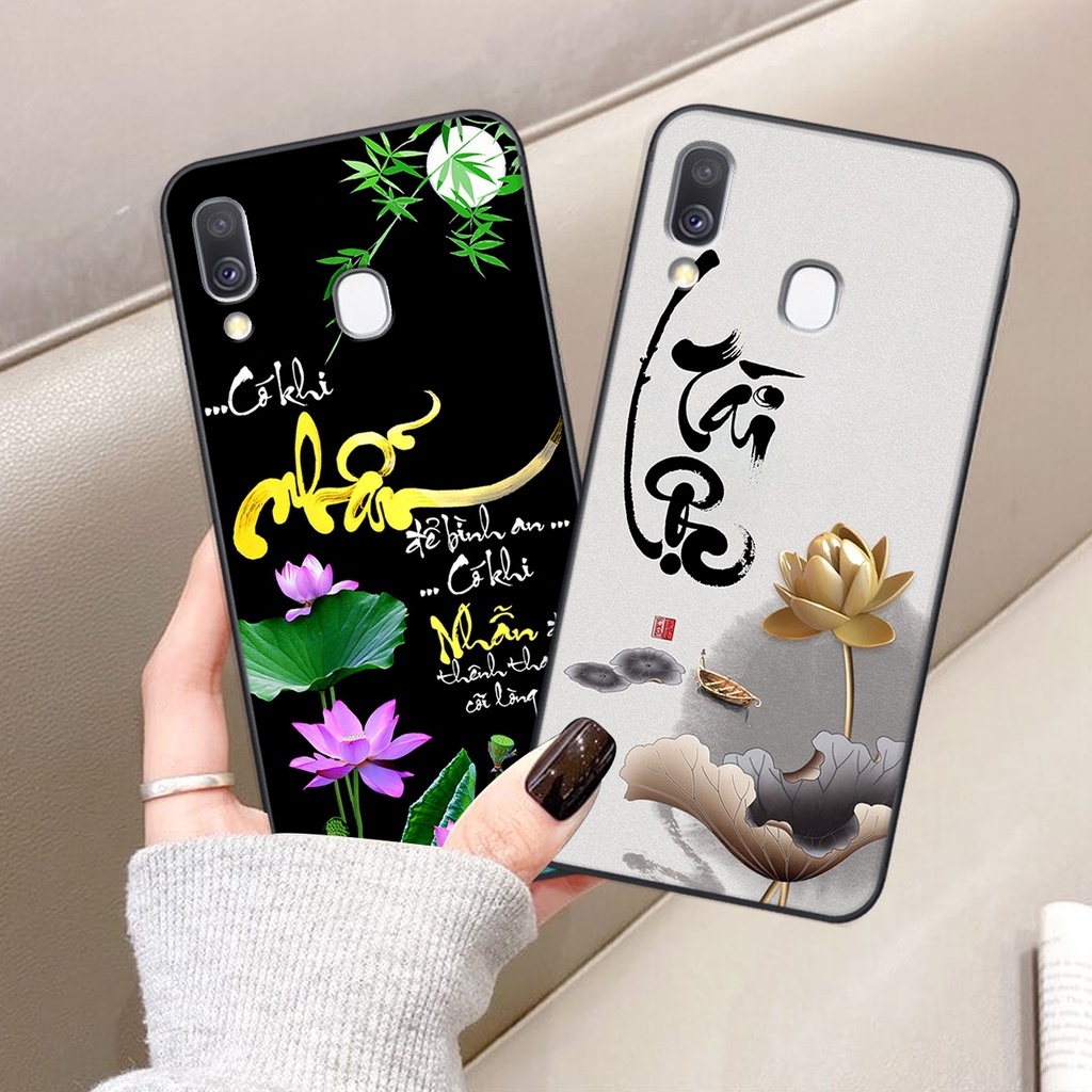 Ốp lưng Samsung Galaxy A40 in hình chữ tài chữ lộc, Cha Mẹ, bình an SIÊU ĐẸP