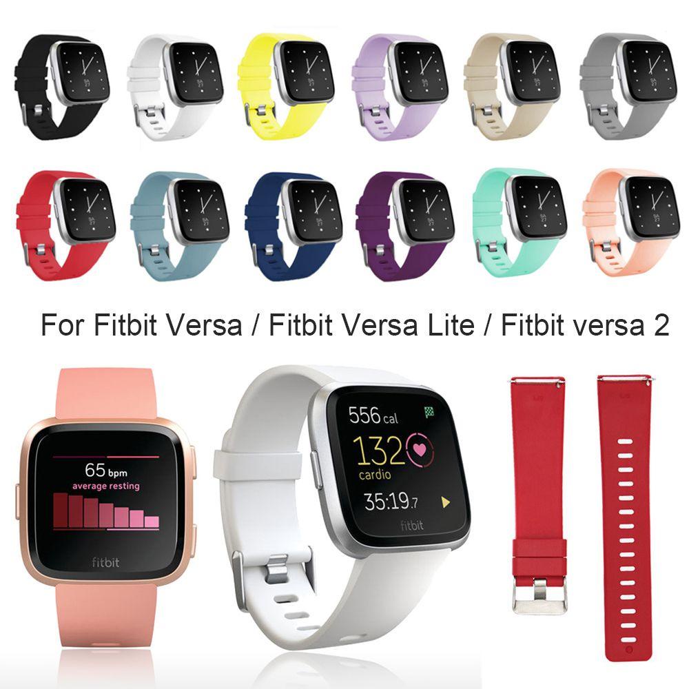 SUENIN Dây Đeo Mềm Thay Thế Cho Đồng Hồ Thông Minh Fitbit Versa Lite Versa 2