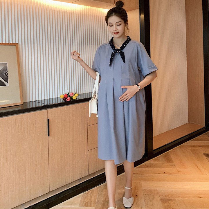 THANH LÝ HÀNG TỒN KHO Đầm bầu công sở chất liệu vải kate đẹp