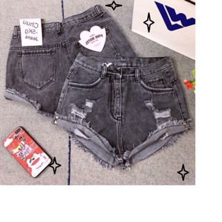quần shorts jean nữ rách cực bụi