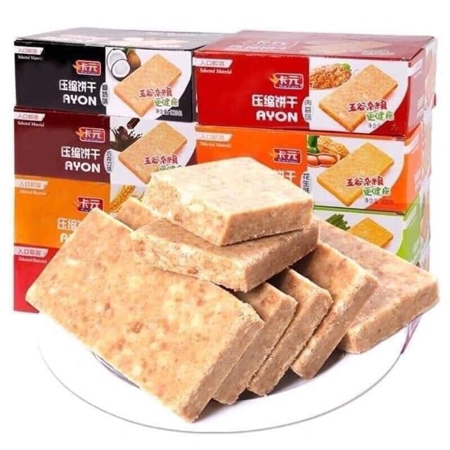 HỘP 900gr LƯƠNG KHÔ KAYON MIX ĐỦ VỊ (20 thanh)