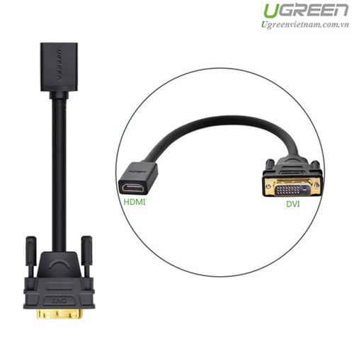 Cáp Chuyển Đổi DVI 24+1 to HDMI Ugreen 20118 - Hàng Chính Hãng