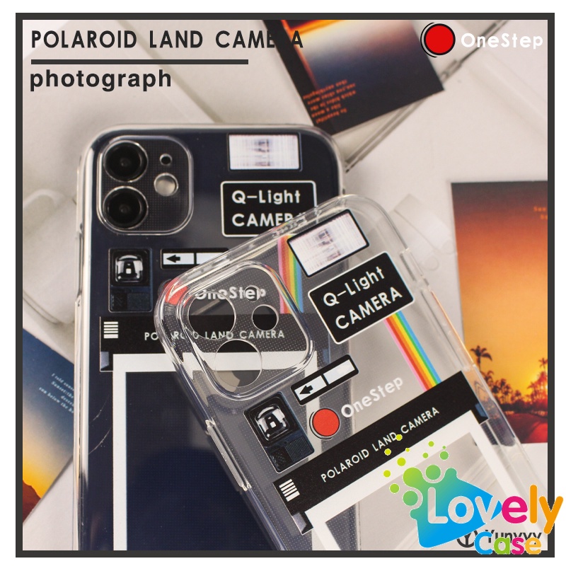 🌈Ready Stock💝iPhone 12 SE 2020 11 Pro Max XR XS X 6S 7 8 Plus XS Max Polaroid for Mobile That Can Hold Photo Polaroid for Mobile Phone Case Shockproof Silicone Protective Cover