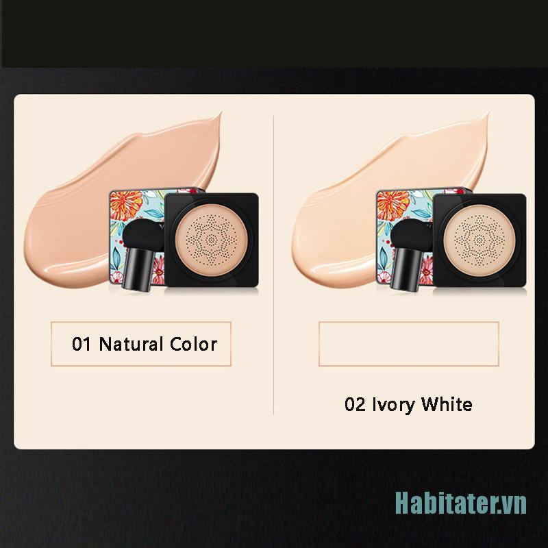 【Habitater】BB Air Cushion Foundation Mushroom Head CC Cream Concealer Whitening Makeup