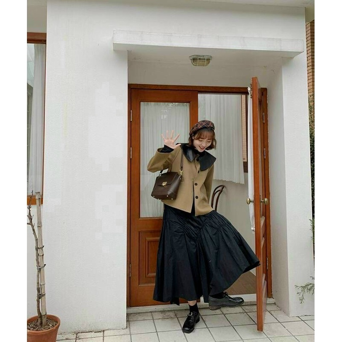 TNS-Túi tote công sở da mềm sang trọng Mikoka tote bag-màu nâu