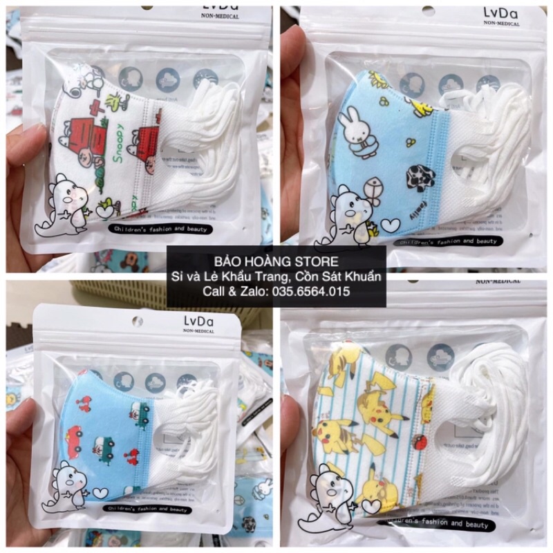 Khẩu Trang 5D Cho Bé  - Khau Trang 5D