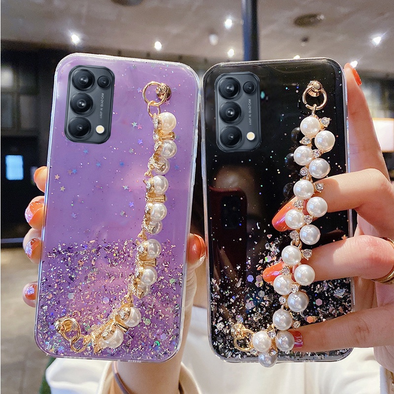 Ốp Điện Thoại Mềm Trong Suốt Đính Kim Tuyến Cho OPPO Reno 6 6Pro 6Z Reno 5 5Pro 5F 5Z Reno 4 4Pro