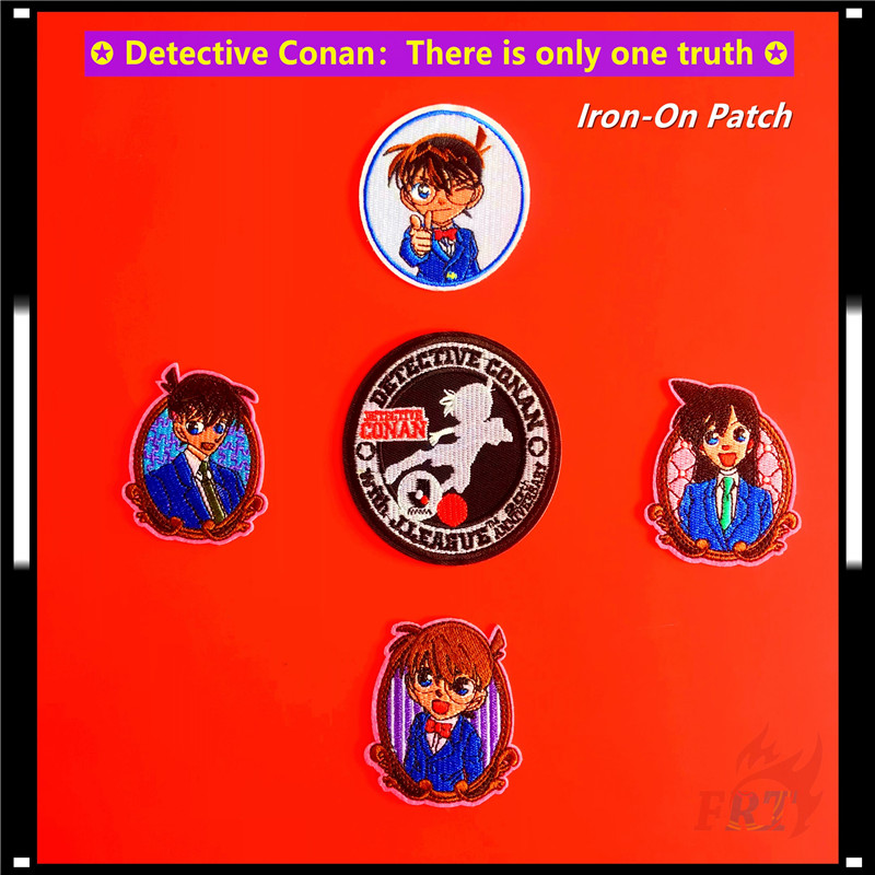 1 Sticker Ủi Thêu Hình Thám Tử Lừng Danh Conan