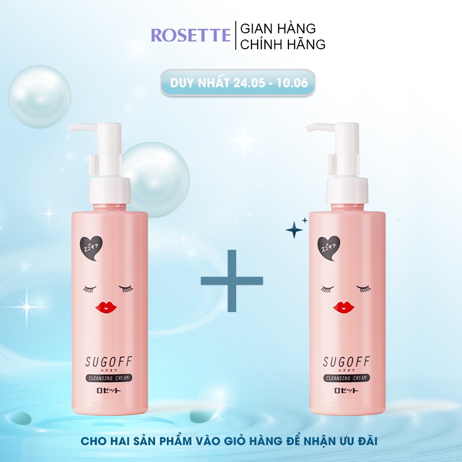 [Mã BMBAU50 giảm 7% đơn 99K] Kem Tẩy Trang Dưỡng Ẩm Và Săn Chắc Da Rosette Sugoff Cleansing Cream 200ml