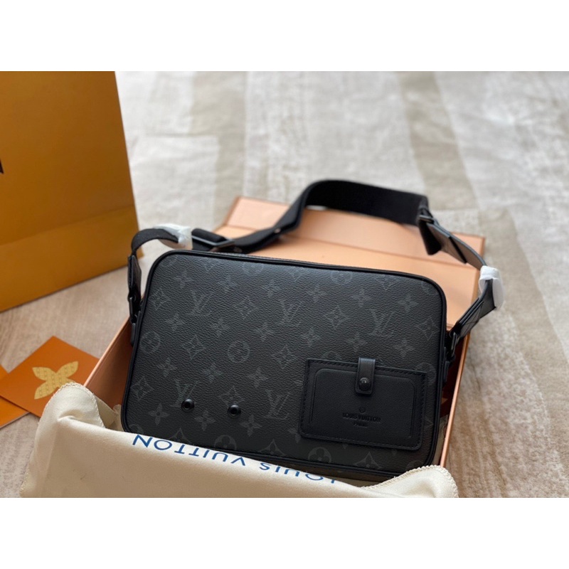 Túi đeo chéo nam thương hiệu Louis Vuitton LV cao cấp da thật size 27 thiết kế ngăn túi rộng rãi