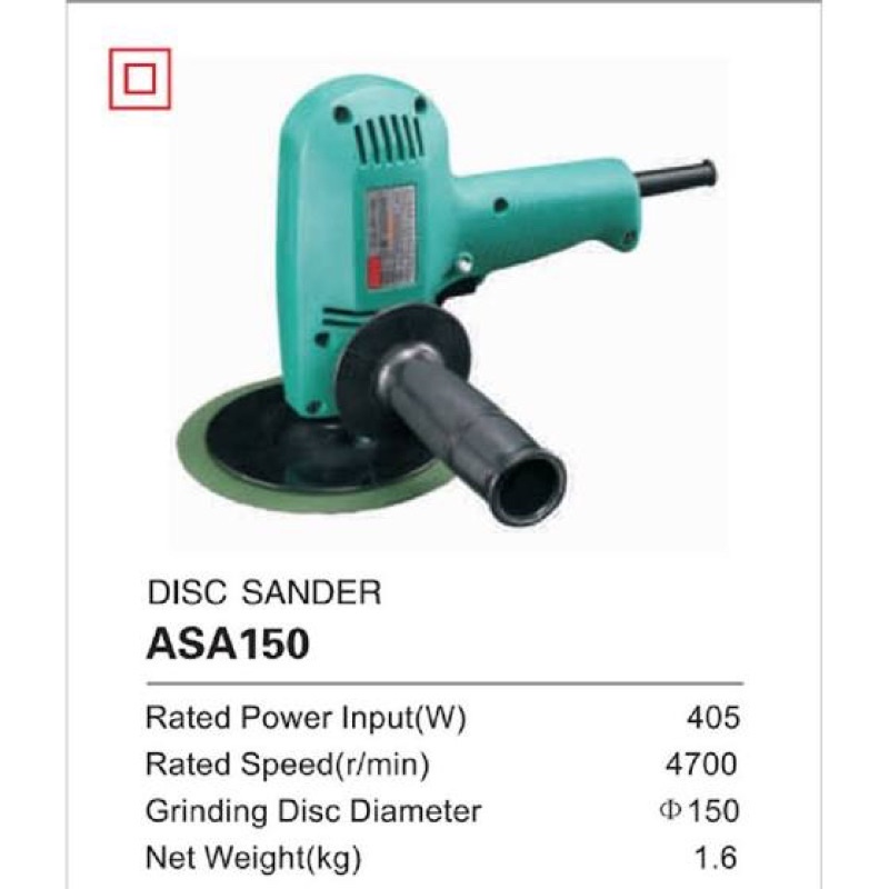MÁY CHÀ ĐĨA TRÒN 405W ASA150 DCA