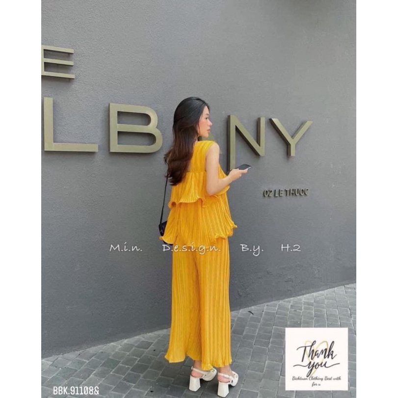 SÉT BỘ NỮ BÁNH BÈO DẬP LY SANG CHẢNH CON BÀ BẢY PU