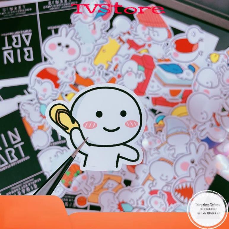 Decal Logo Sticker Patch in áo ủi trực tiếp lên vải thỏ cute