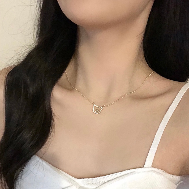 Vòng Cổ Choker Mặt Hình Gấu Đính Đá Pha Lê Độc Đáo JP5