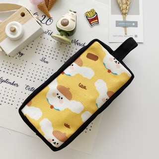 [Hình chụp thật] Bóp Viết Vải Canvas Cún Con