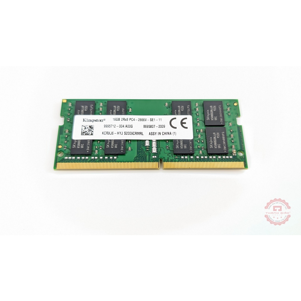 Ram Laptop Kingston DDR4 16GB 2666MHz - Bảo Hành 4 Năm