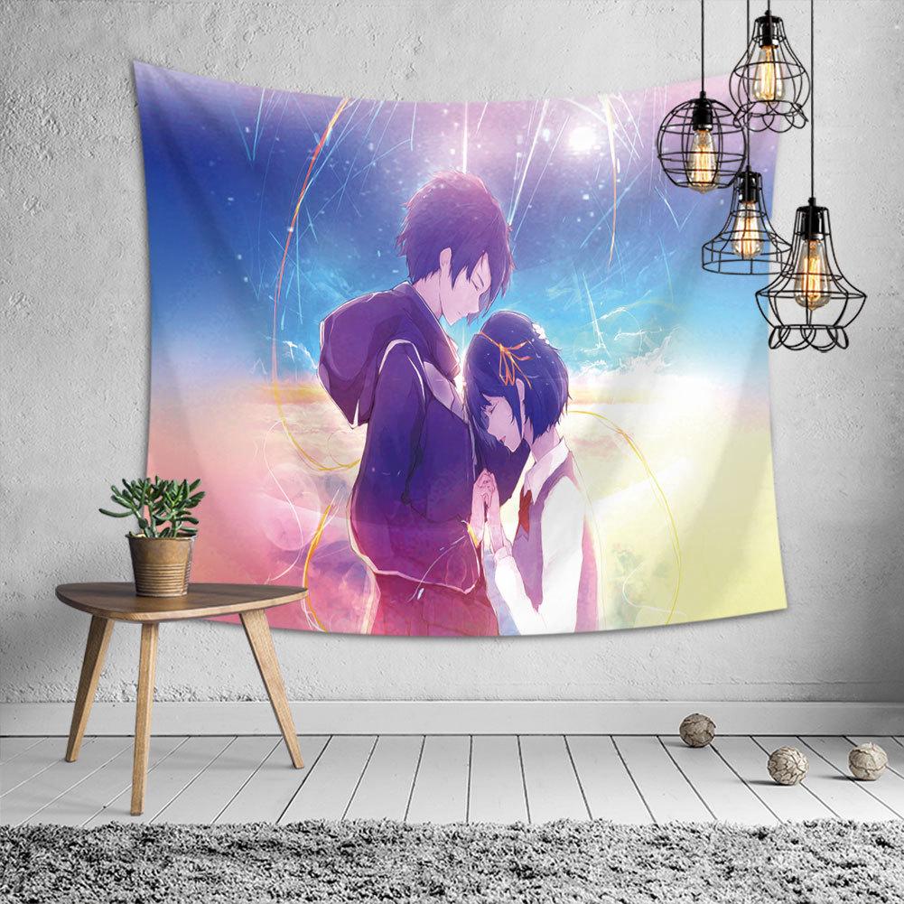 Thảm Treo Tường Trang Trí In Hình Hoạt Hình Your Name