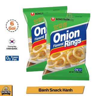 Combo 6 Gói Bánh Snack Hành Nhập Khẩu Hàn Quốc (50g/gói)