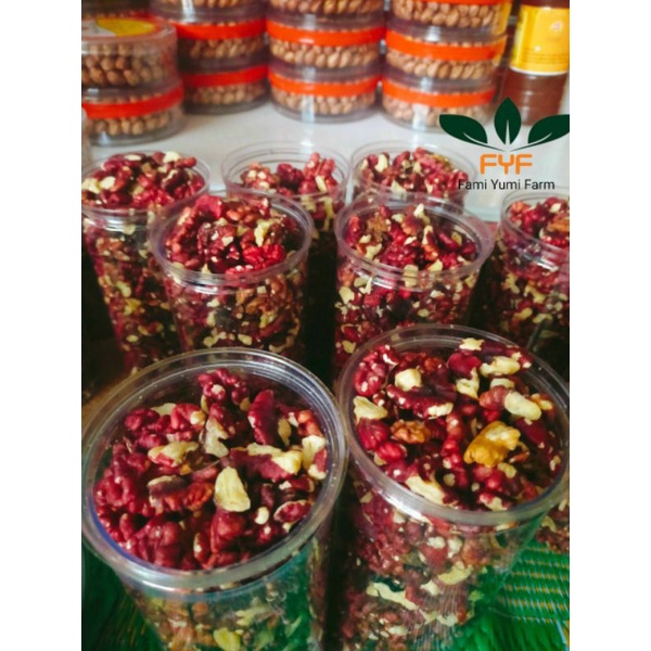 1kg nhân quả óc chó đỏ nhập khẩu từ Mỹ, hàng loại 1, cánh nguyên