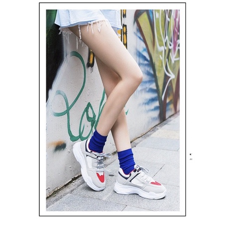 Tất Nữ Nhún Cổ Cao - Vớ Bèo Nhún Nữ Cổ Cao Màu Trơn Basic Nhiều Màu Phong Cách Hàn Quốc