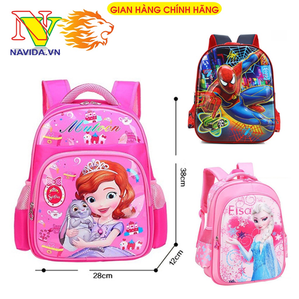 Balo đẹp cho bé Mẫu giáo, siêu nhẹ, an toàn khi sử dụng (Dùng cho bé 1 Đến 6 Tuổi) Họa Tiết Hoạt Hình ngộ nghĩnh