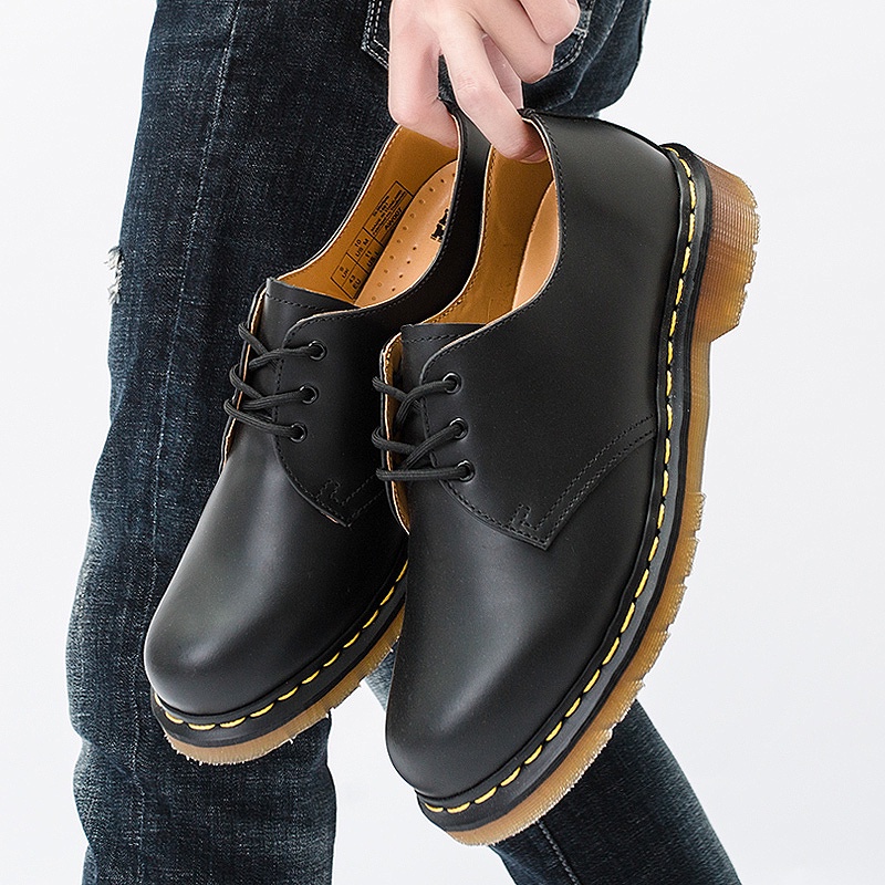 Dr.martens Giày Bốt Martin Da Mũi Tròn size 35-48 Thời Trang Công Sở Cho Cặp Đôi