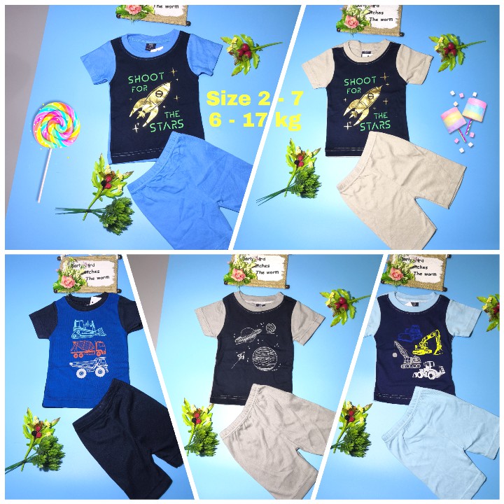 [FLASH SALE] COMBO 5 Bộ bé trai Bozip