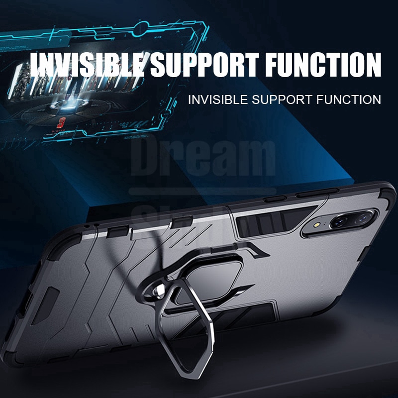Ốp điện thoại TPU + PC có giá đỡ nam châm cho Huawei P30 Lite Mate 20 Lite P30 Pro