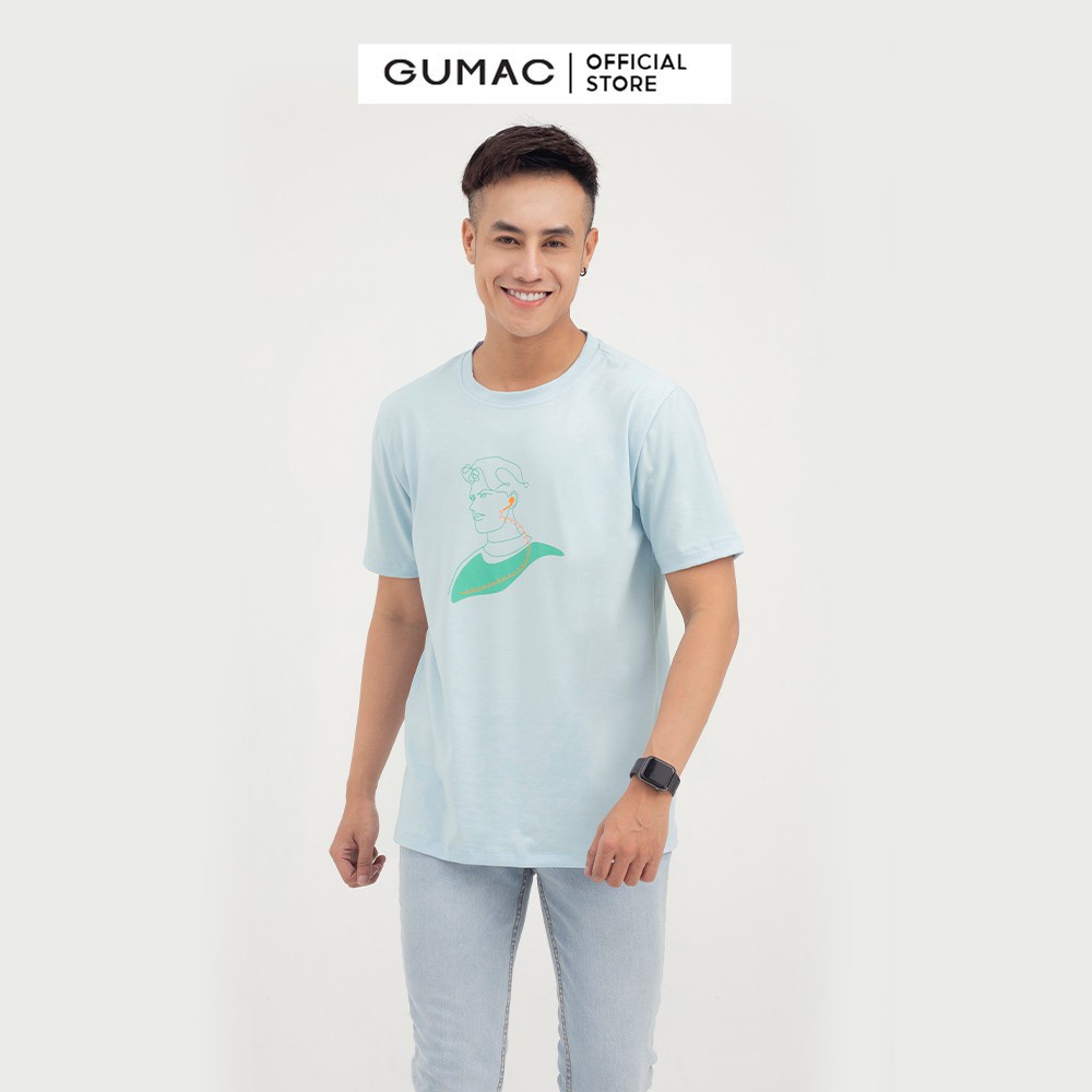 Áo thun nam in chàng trai GUMAC nhiều màu ATNB850 | BigBuy360 - bigbuy360.vn