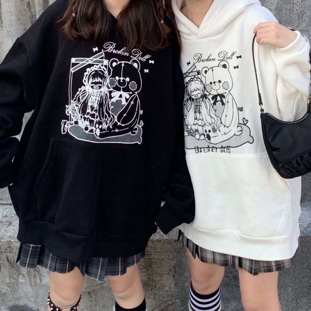[ORDER-SẴN] ÁO HOODIE ULZZANG NỈ CÓ LÓT BÔNg