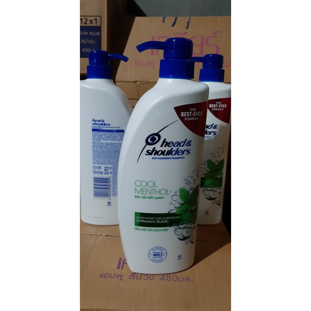 Dầu gội head &amp; shoulder bạc hà 850ml