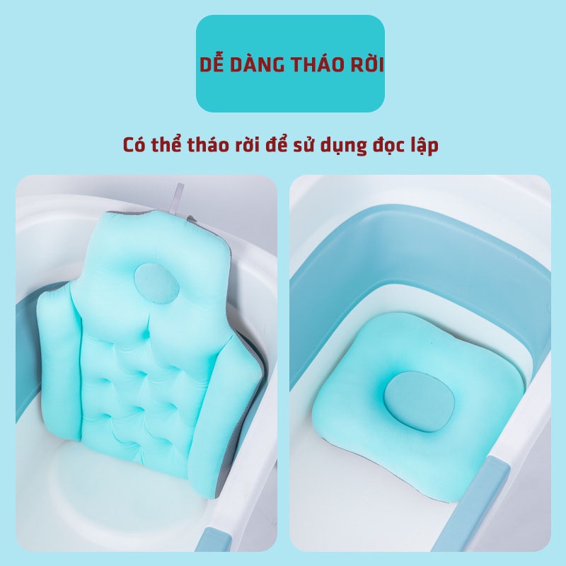 Gối Đệm Bồn Tắm Kê Cổ Vai Mông Tựa Dựa Lưng Ngồi Nằm Chống Trượt Legaxi