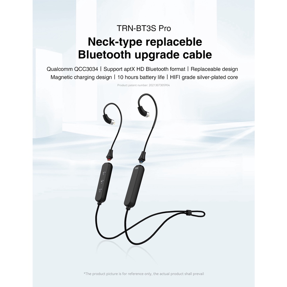 Dây Cáp Kết Nối Bluetooth 5.1 Aptx HD QCC3034 TRN BT3S PRO Cho TRN BAX VXPRO MT1 TFZ