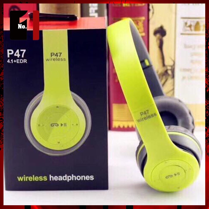 Tai Nghe Chụp Tai Headphone Bluetooth Không Dây WIRELESS P47 Tai Nghe Nhạc Điện Thoại Blutooth