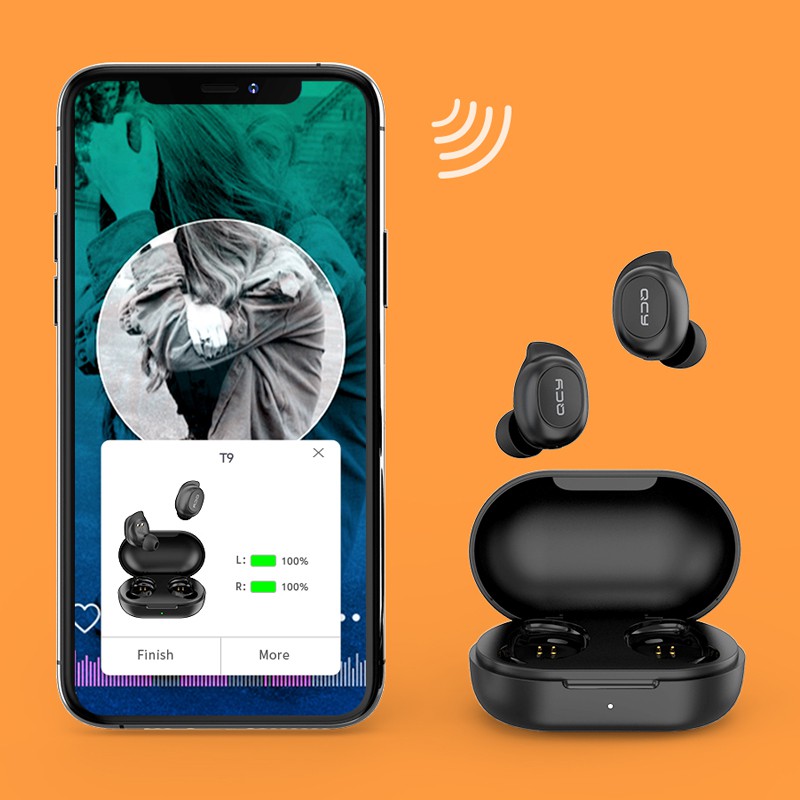 Tai Nghe Không Dây QCY T9 TWS Bluetooth 5.0 Giảm Tiếng Ồn Hỗ Trợ App Có Mic | BigBuy360 - bigbuy360.vn