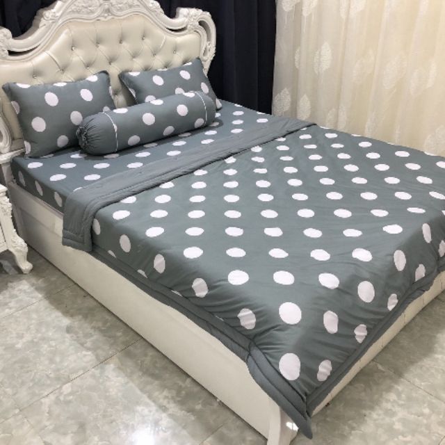 Bộ Drap Thun Thái Lan mát lạnh 4 món