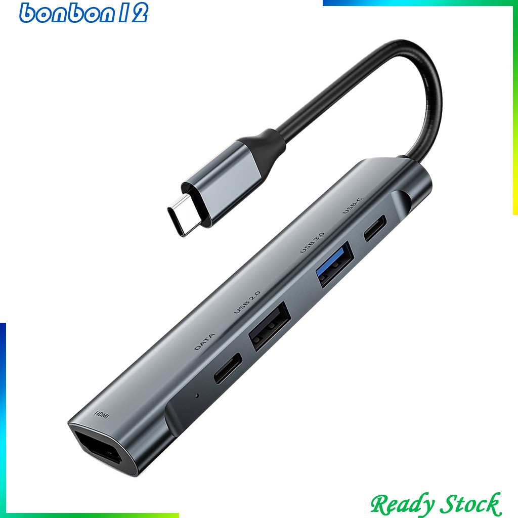 Bộ Chia Usb Type C 4k Hdmi 5 Trong 1 | BigBuy360 - bigbuy360.vn