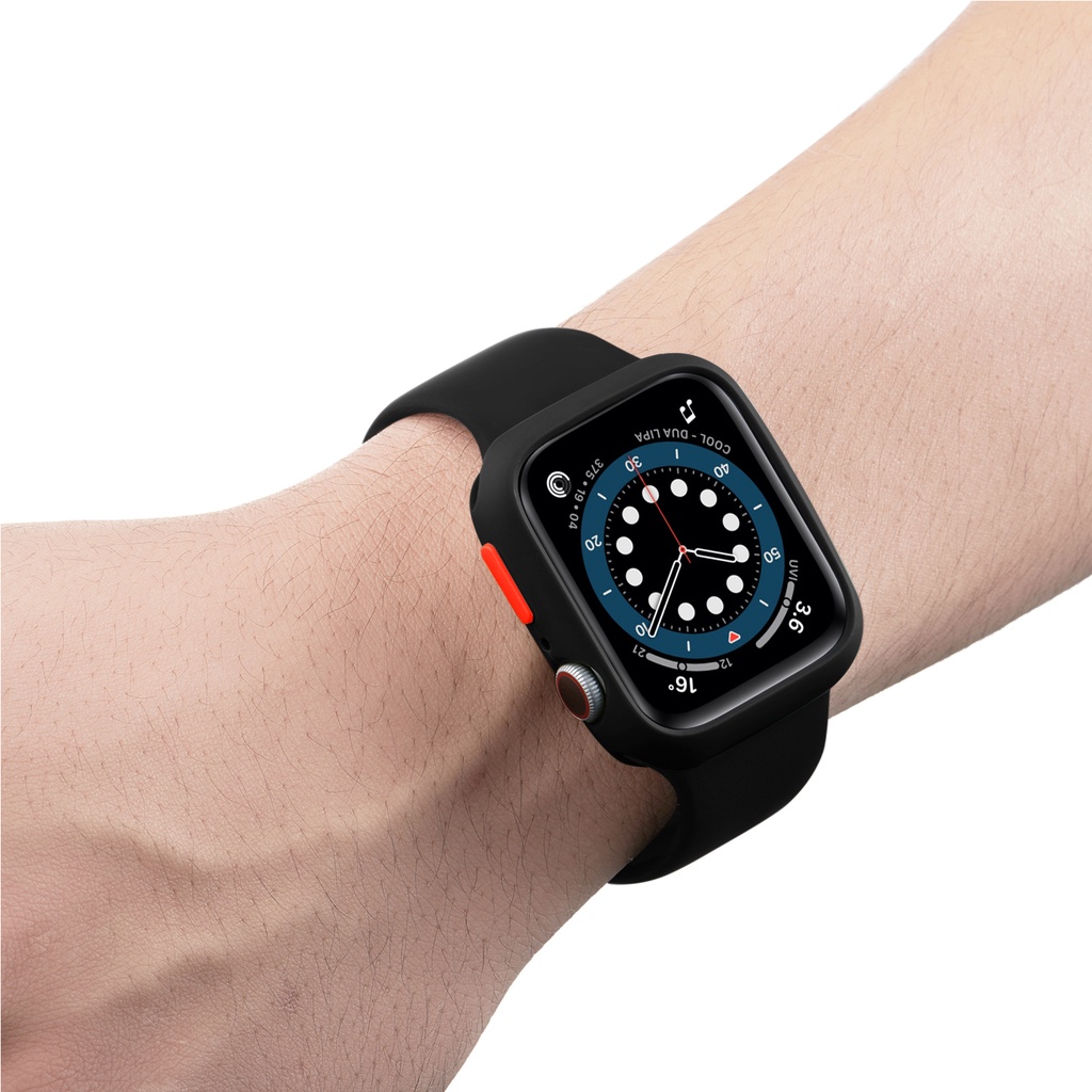 Ốp Nhựa TPU Mềm Có Nút Màu Sắc Cho Đồng Hồ Thông Minh Apple Watch Series 7 / 41mm / 45mm