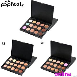 Bảng kem che khuyết điểm 15 màu trang điểm chuyên nghiệp thương hiệu Popfeel