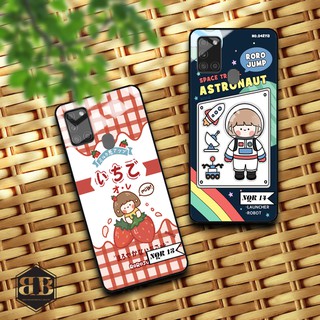 Ốp lưng kính cường lực Samsung Galaxy A21S cực cute