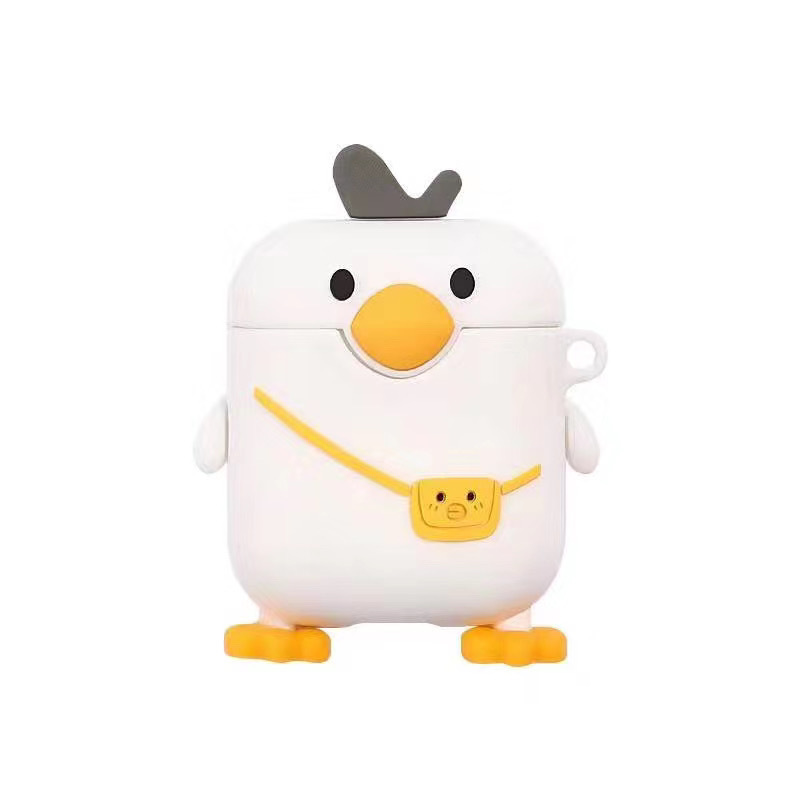 Vỏ Đựng Bảo Vệ Hộp Sạc Tai Nghe Airpods 1 / 2 Hình Chú Vịt Ngộ Nghĩnh