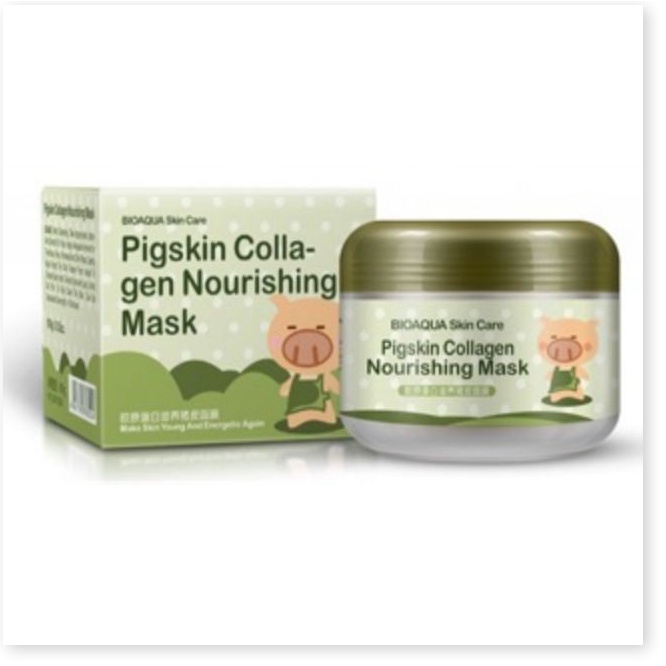 [Mã giảm giá] 🐽 Mặt Nạ Collagen Tươi Bì Heo No.BQY0504 Pigskin Colla-gen Nourishing Mask Bioaqua Dưỡng Và Tái Tạo Da -W