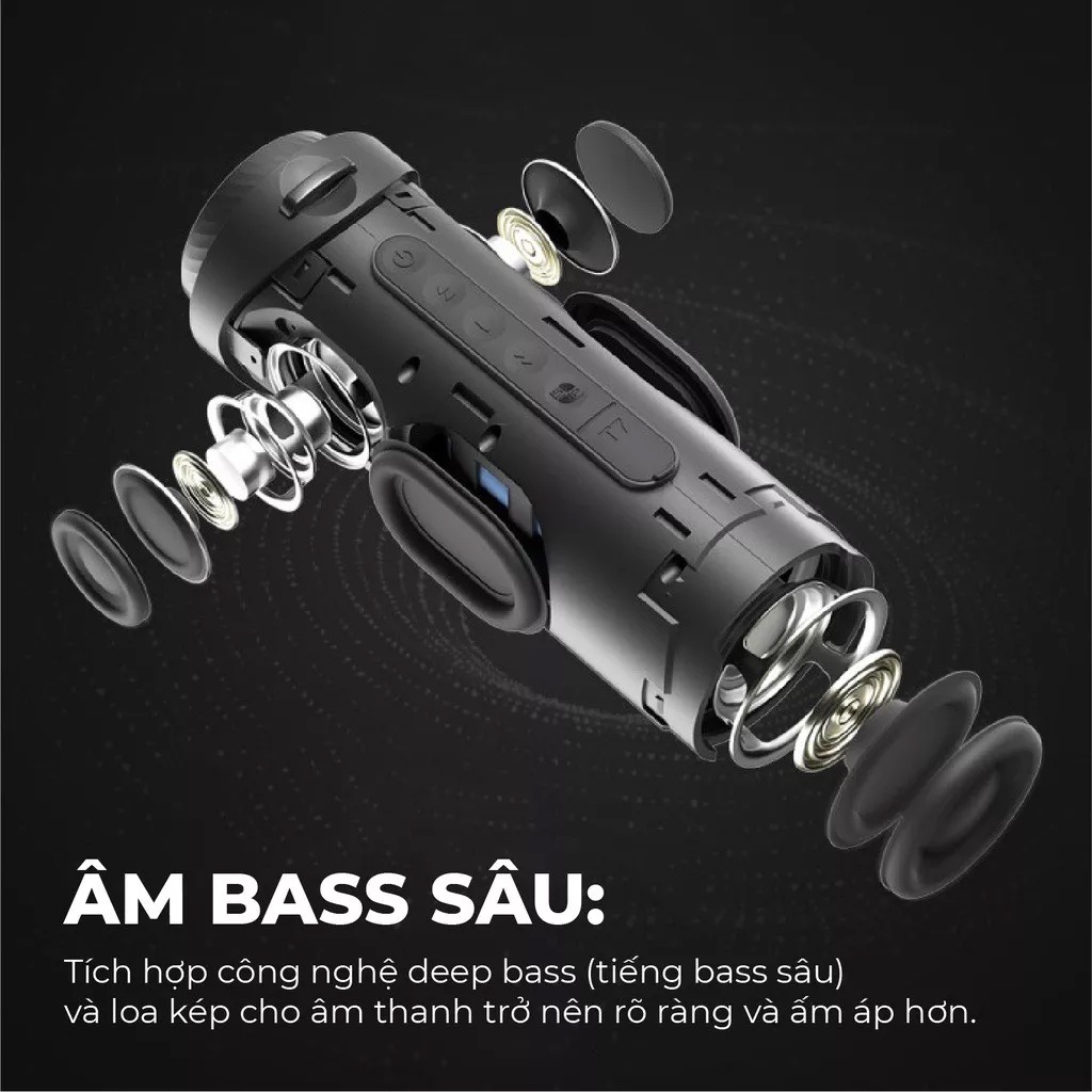 Loa Bluetooth Tronsmart T7 Công suất 30W Chống nước IPX7 Âm thanh siêu trâm 12h Playtime-Hàng chính hãng