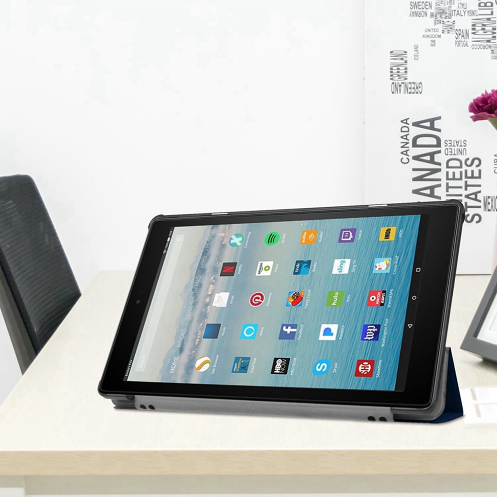 Bao da nắp gập kiểu dáng đơn giản sang trọng dành cho Fire HD 10 | BigBuy360 - bigbuy360.vn